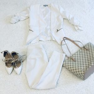 White suit set in size 2 H&M